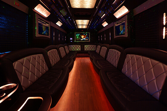 Spacious party bus